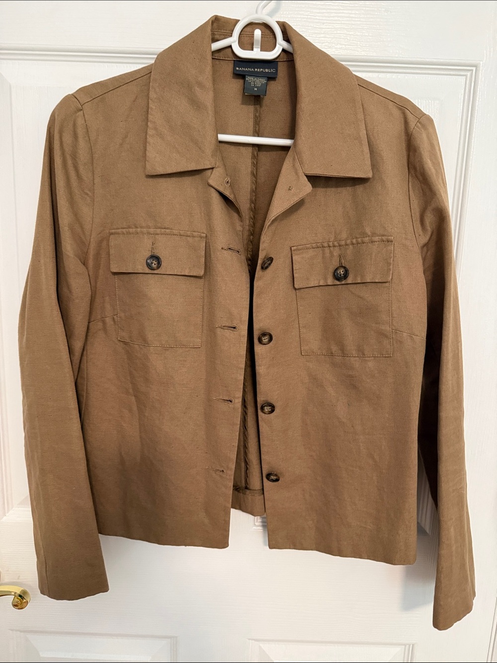 Banana Republic Women's Tan Utility Blazer Jacket